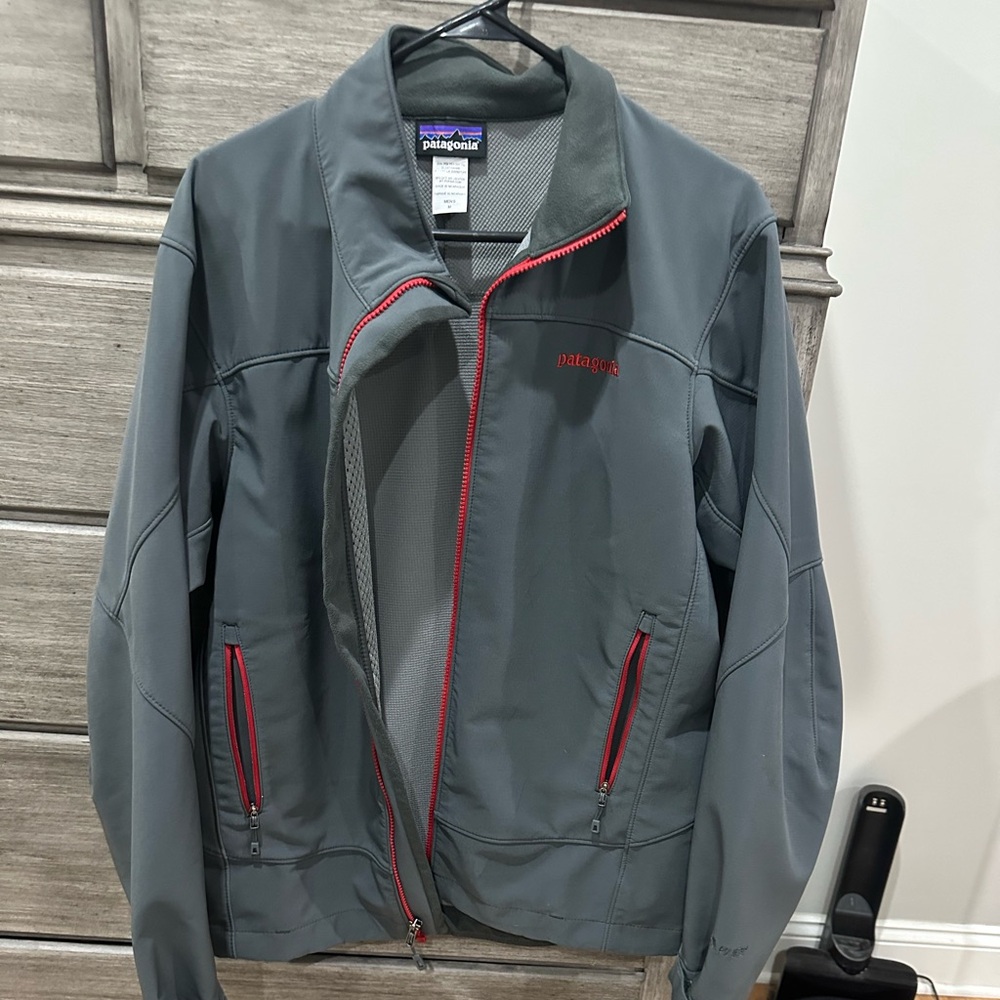 Patagonia Polartec Softshell Jacket Full Zip Grey Men medium